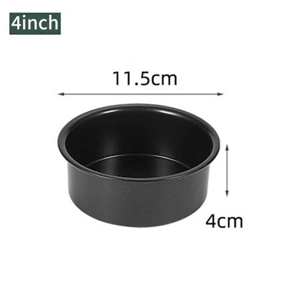 4/6/8inch Round Tart Mold Removable Bottom Pie Pan Chiffon Layer Cake Mold Live Bottom Non-stick Baking Tray Kitchen Accessories - Provence Home Living Store