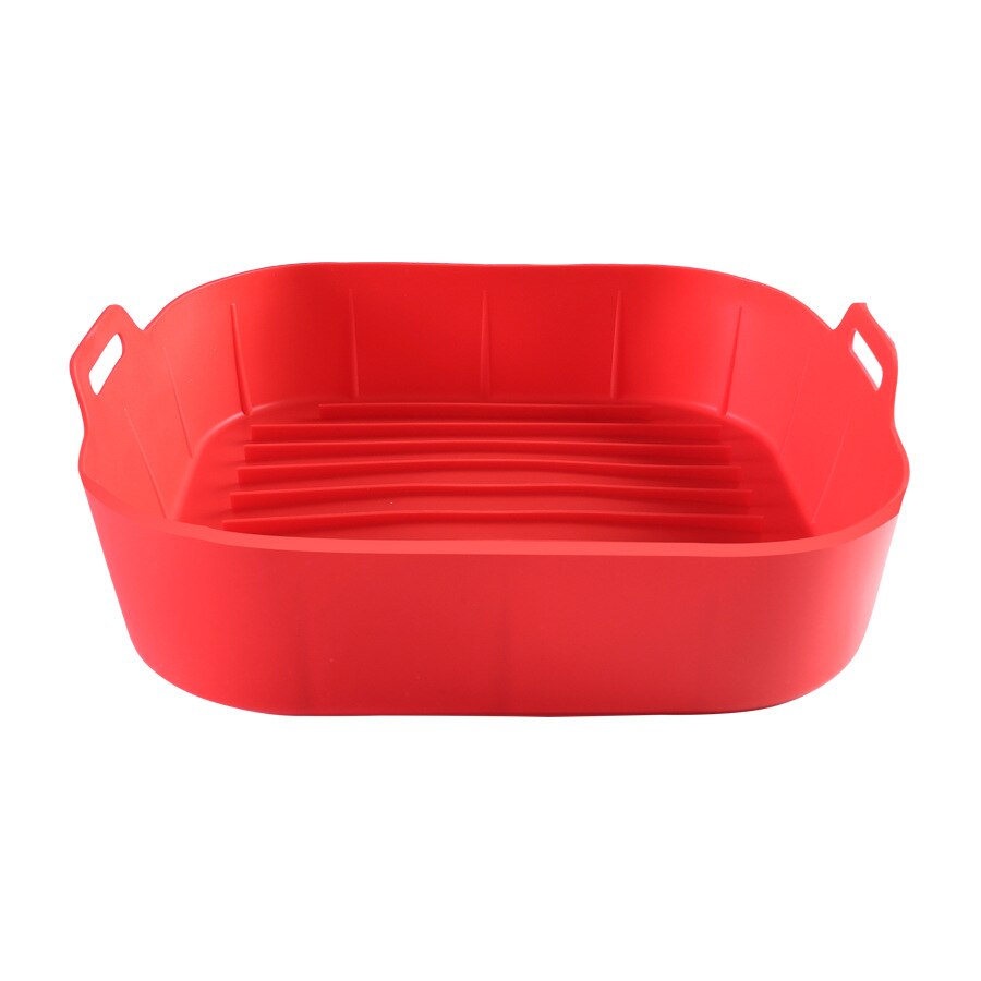 Reusable Ins Style Air Fryers Oven Baking Tray Fried Pizza Chicken Basket Mat Airfryer Silicone Pot Round Square Pan Accessories - Provence Home Living Store