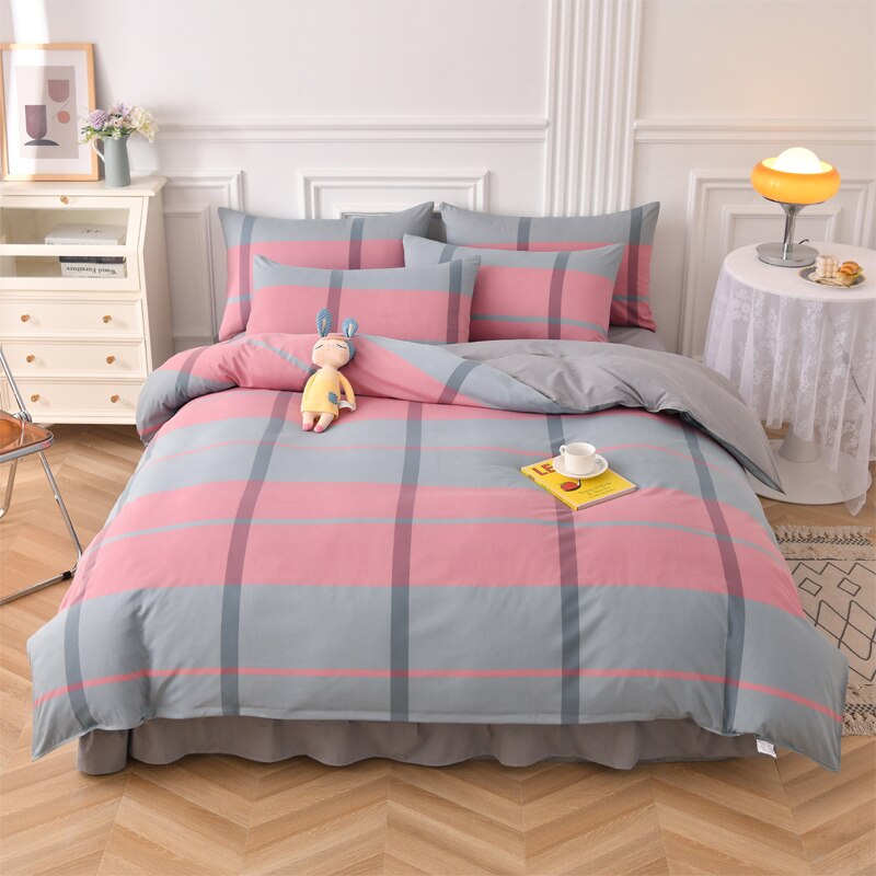 Yarn-dyed Fabric Elegant Home Bedding Durable Duvet Cover Soft Comfortable Fadeless Quilt Comforter Cover Queen Home Textiles - Provence Home Living Store