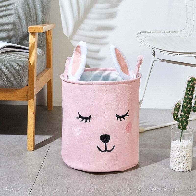 INS Cartoon Animal Dirty Clothes Storage Baskets Laundry Hamper Kids Toys Storage Bucket Bathroom Sundries Organizer Container - Provence Home Living Store