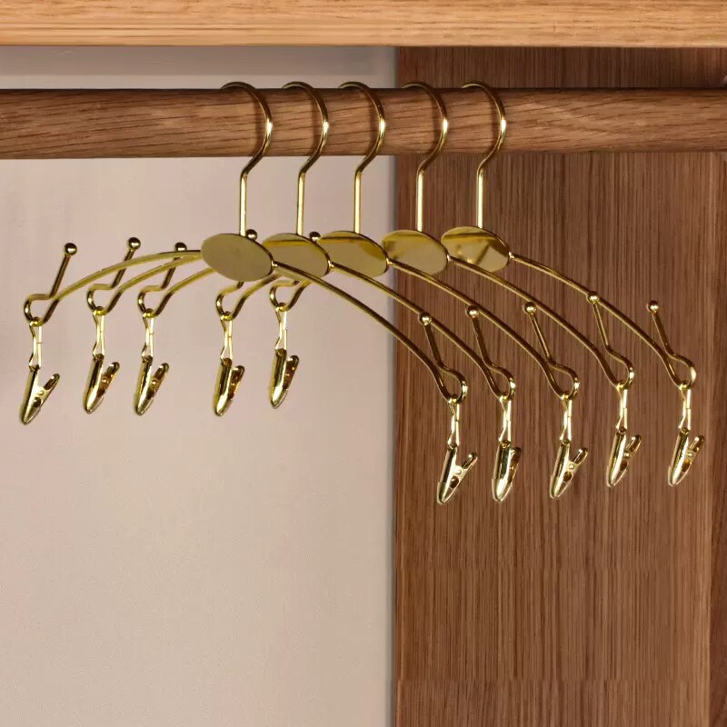 10PCS Underwear Hangers Metal Bra Socks Clothespins Wardrobe Bedroom Drying Hanger with Clips for Underwear Display Organizer - Provence Home Living Store