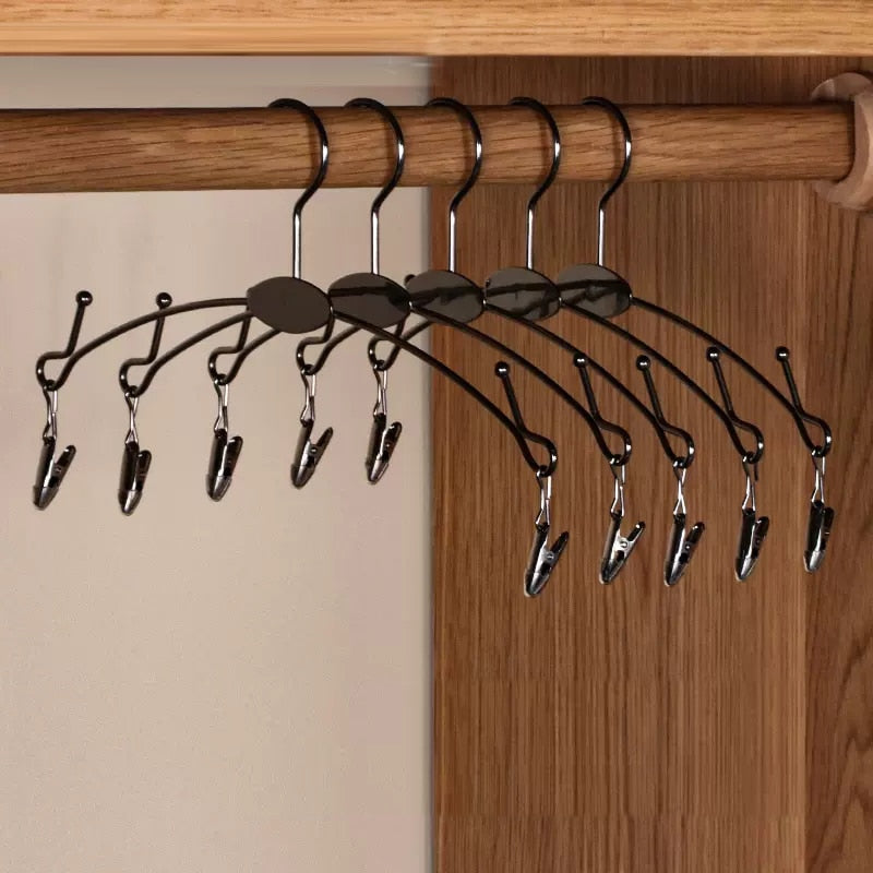 10PCS Underwear Hangers Metal Bra Socks Clothespins Wardrobe Bedroom Drying Hanger with Clips for Underwear Display Organizer - Provence Home Living Store