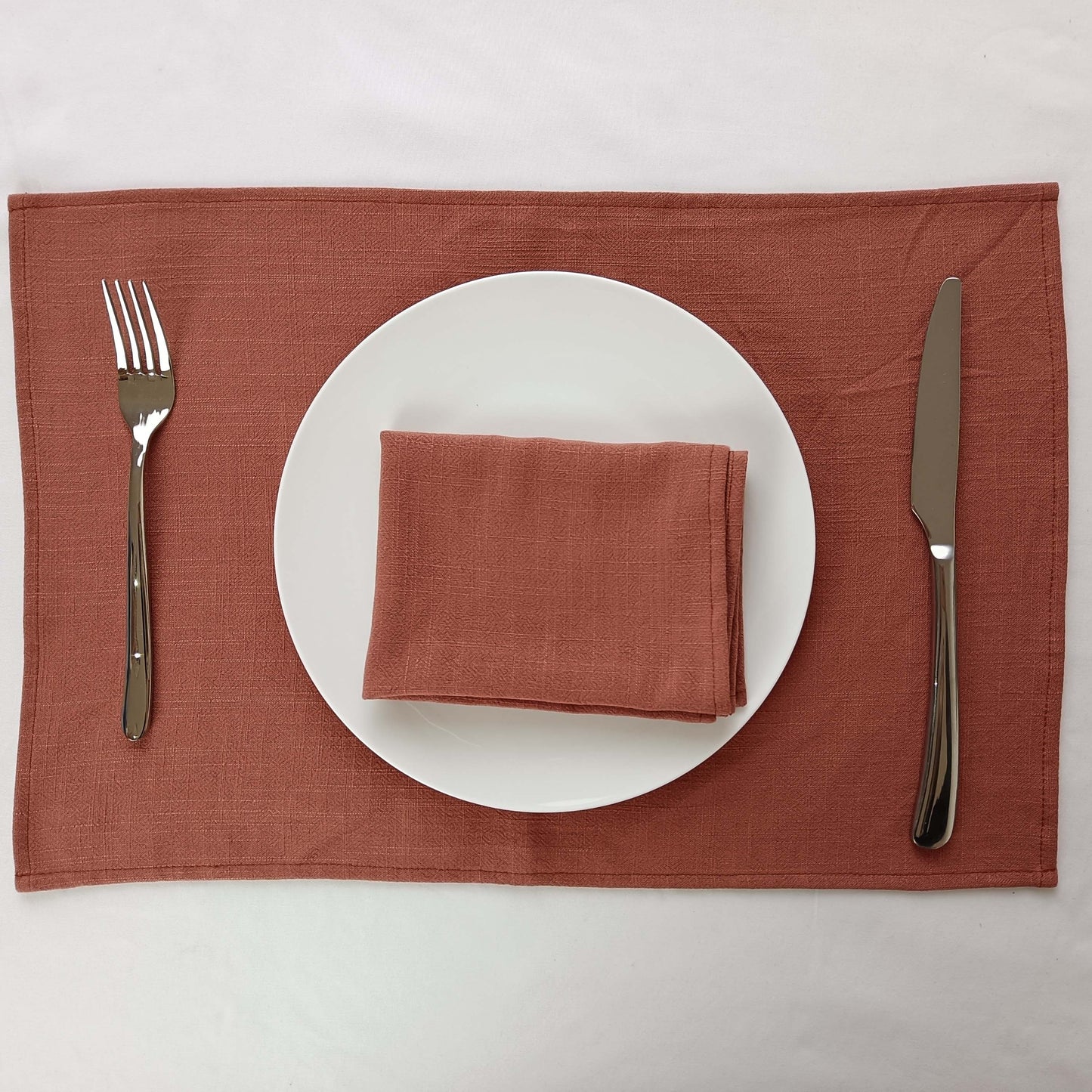 2PCS 40x40cm Skin-Friendly Dinner Napkins,Dinning Washable Cloth Handkerchief,Solid Colour Cotton Linen Kitchen Soft Tea Towel - Provence Home Living Store