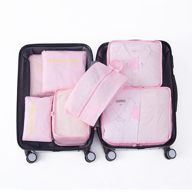 7PCS Protable Travel Storage Bag Set Large Capacity Suitcase Packing Storage Cases Luggage Organizer Clothes Shoes Tidy Pouch - Provence Home Living Store