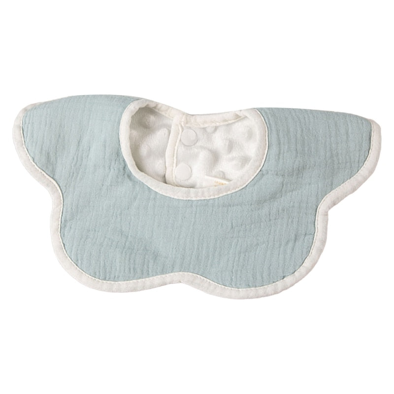 360 Degree Rotation Newborn Burp Cloth Solid Color Baby Flower Shape Feeding Bib Pure Cotton Adjustable Saliva Towel Apron Bibs - Provence Home Living Store