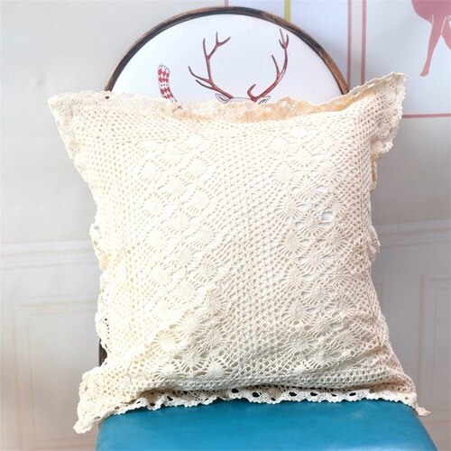 Big sale European pillow covers decorative Rustic couch cushion cover Handmade cotton pillow cover sofa throw pillows - Provence Home Living Store