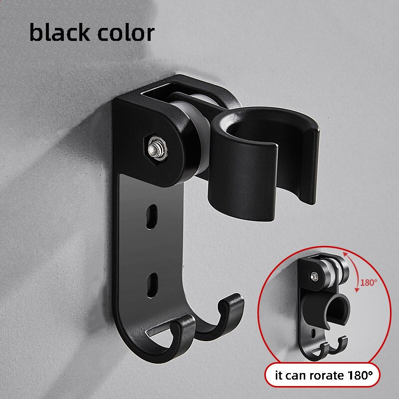 Universal Adjustable Hand Shower Holder Aluminum Alloy Wall Mounted Shower Head Bathroom Seat Bracket - Provence Home Living Store