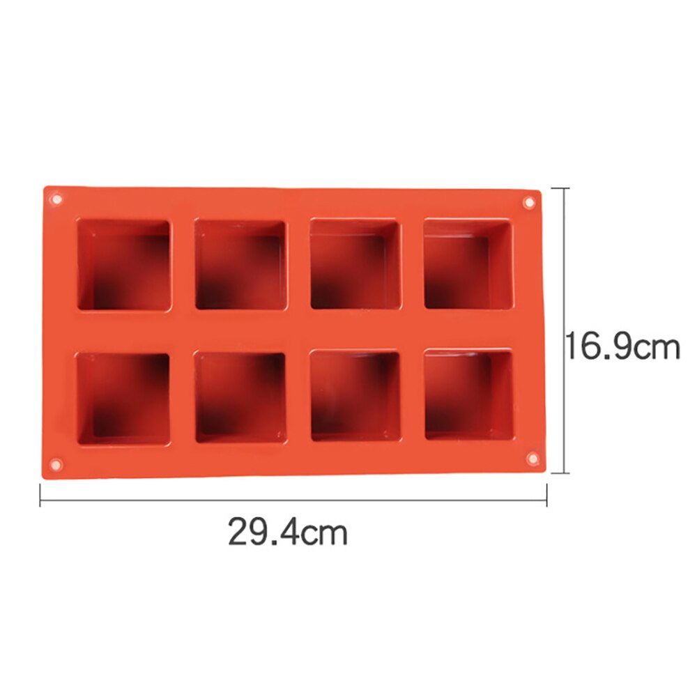 3D Cube Silicone Cake Mold 8-Cavity Chocolate Decoration Baking Tools Silicone Molds Tray Shape Silicon Bakeware Gadget - Provence Home Living Store