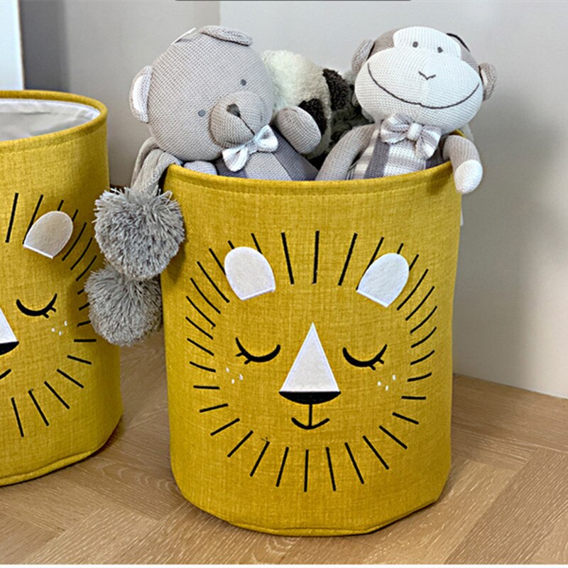 INS Foldable Laundry Basket For Baby Dirty Clothes Hamper Kids Children Toys Canvas Storage Bucket Office Home Organizer Bins - Provence Home Living Store