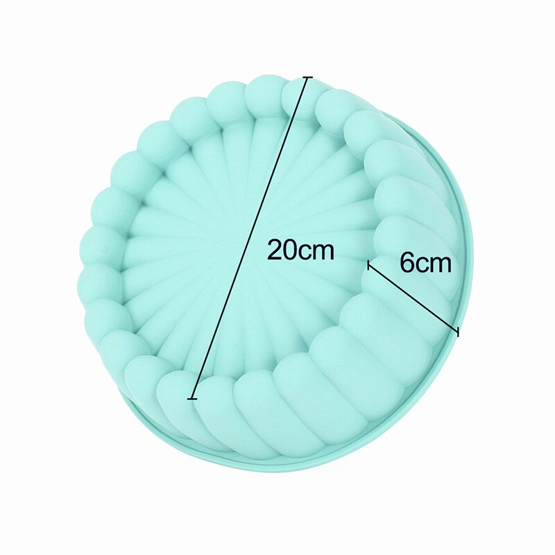 8 inch Silicone Round Pan Charlotte Cakes Baking Tray Sponge Flan Mold Strawberry Shortcake Baking Pan Kitchen Silicone Moulds - Provence Home Living Store