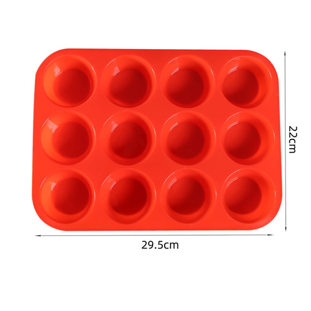 12 Cavity Muffin Cup Cake Mold Silicone Cake Bakeware Fondant Cupcake Muffin Mold Cookies Muffin Chocolate Mould Baking Tools - Provence Home Living Store