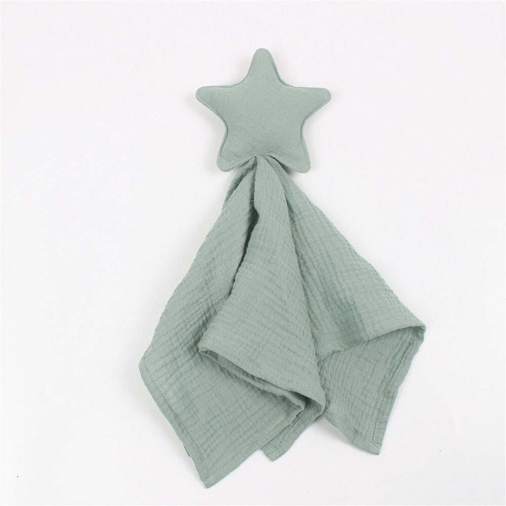 Baby Saliva Towel Soft Newborn Baby Soothe Appease Towel Infant Star Moon Sleeping Dolls Toy Plush Comforting Toy Baby Towel - Provence Home Living Store