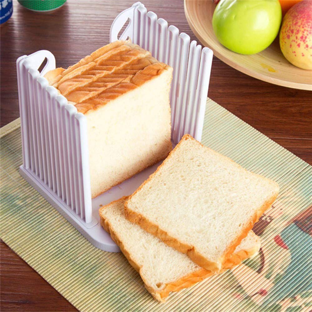 Adjustable Toast Slicer Bread Cutter Foldable Homemade DIY Loaf Bread Slicing Baking Tools Accessories Kitchen Gadget - Provence Home Living Store