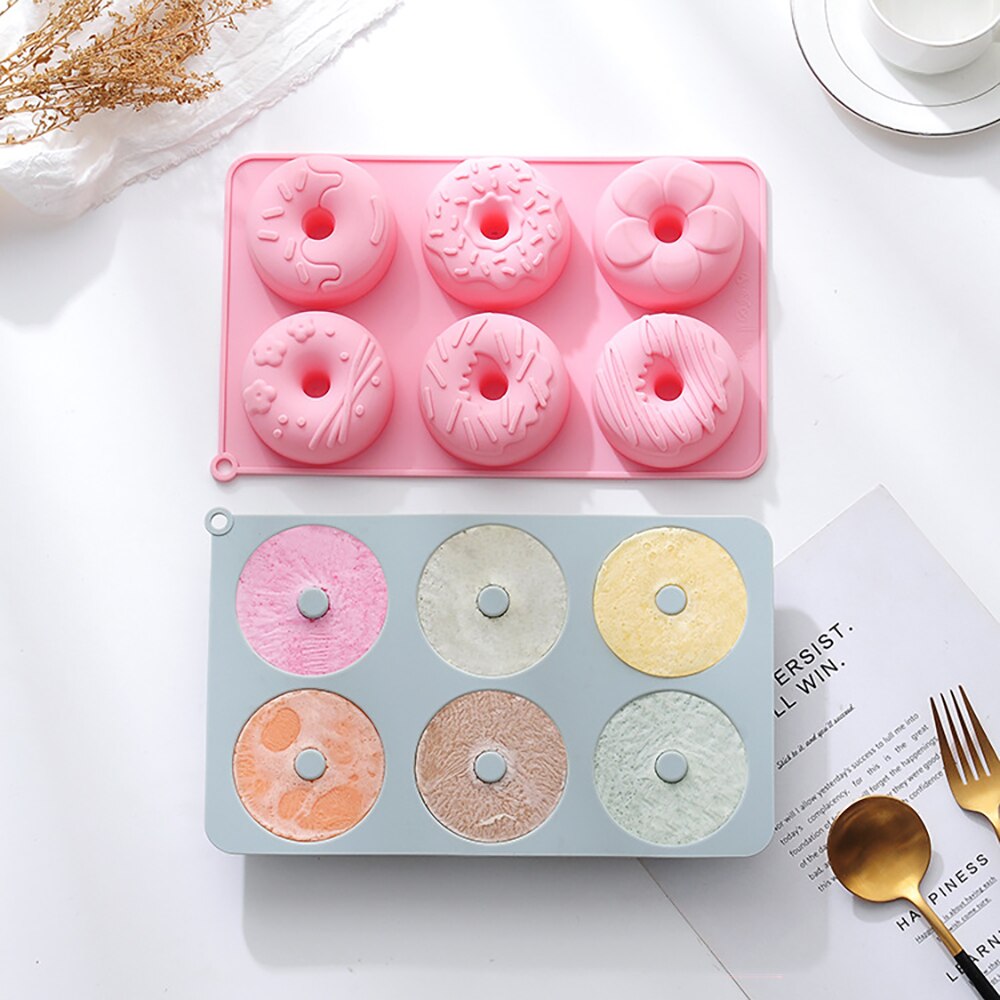 Silicone Donut Mold Non-Stick Doughnut Pastry Molds Baking Pan Chocolate Cake Dessert DIY Biscuit Bagels Muffins Donuts Maker - Provence Home Living Store