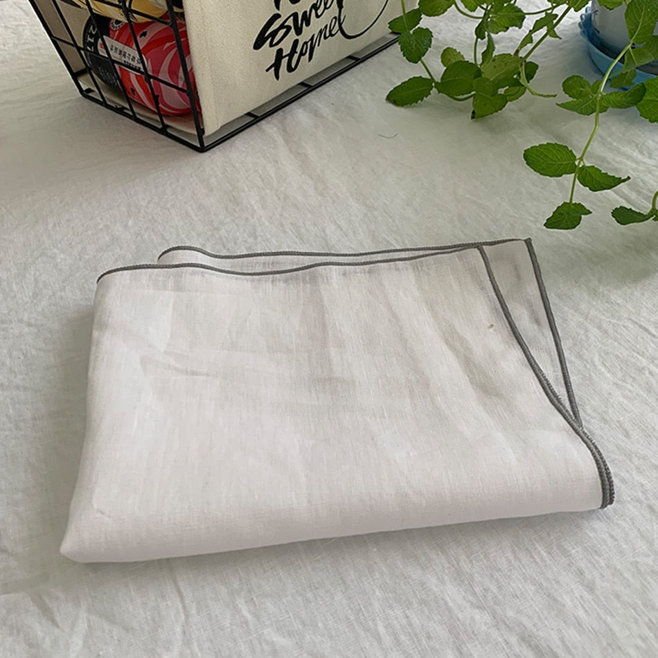 4PCS Pure Linen 100% Napkins Cloths Reusable 40x40cm Soft Comfortable Fabric Kitchen Accessories for Wedding Birthday Parties - Provence Home Living Store