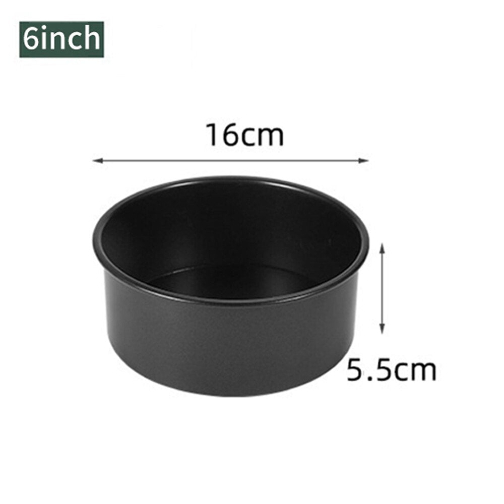 4/6/8inch Round Tart Mold Removable Bottom Pie Pan Chiffon Layer Cake Mold Live Bottom Non-stick Baking Tray Kitchen Accessories - Provence Home Living Store