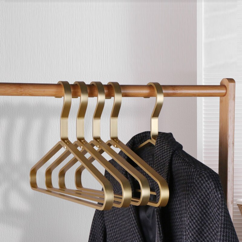 5pcs Clothes Hanger High Quality Aluminum Alloy Trousers Hangers with Clips Multifunctional Wardrobe Organizer Storage Racks - Provence Home Living Store