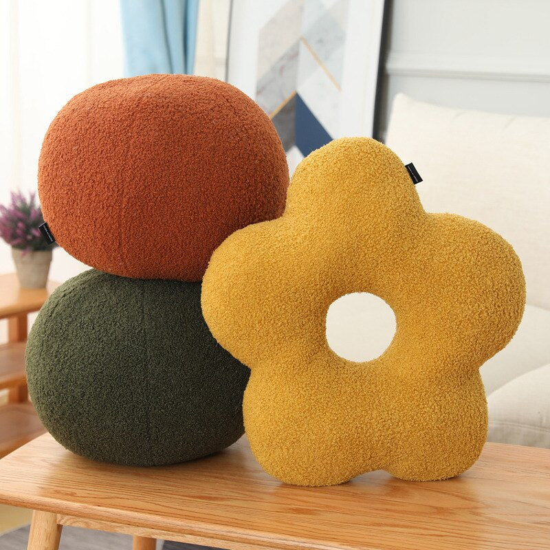 INS Nordic Luxury Flower Knot Ball Plush Pillow Baby Bed Cushion Living Room Sofa Decorative Throw Pillows Kids Toys Photo Props - Provence Home Living Store