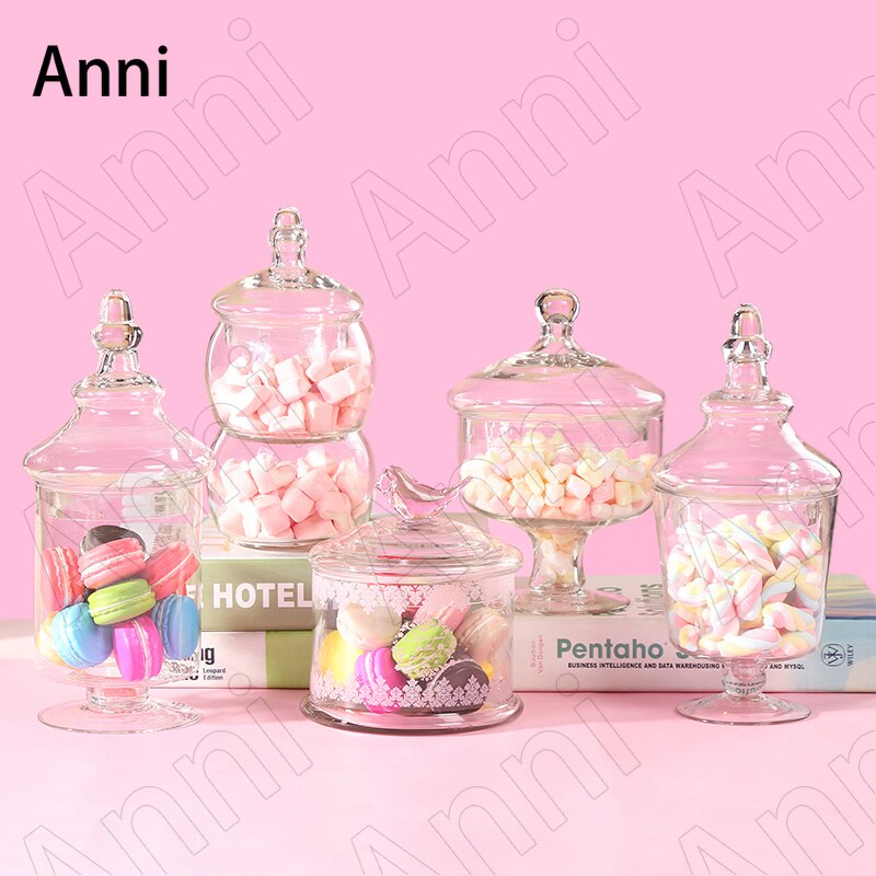 Transparent Storage Jars - Provence Home Living Store