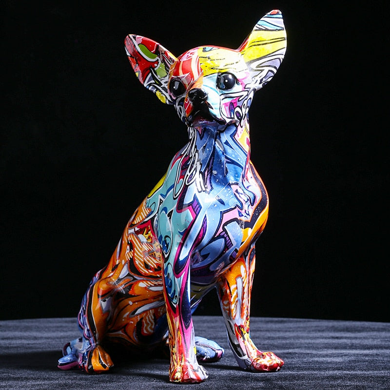 Creative Color Dog Statue - Provence Home Living Store