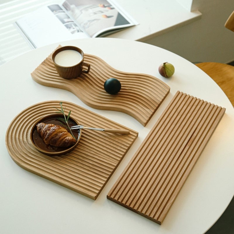 Wooden Nordic Style Tray - Provence Home Living Store