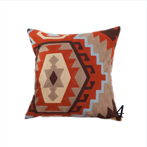 Kilim Pattern Cushion Cover Embroidery Throw Pillow Cover For Sofa - Provence Home Living Store