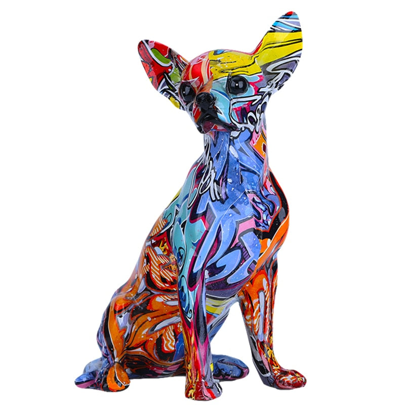 Creative Color Dog Statue - Provence Home Living Store