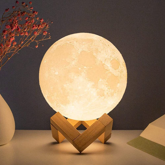 LED Battery Powered Moon Lamp - Provence Home Living Store