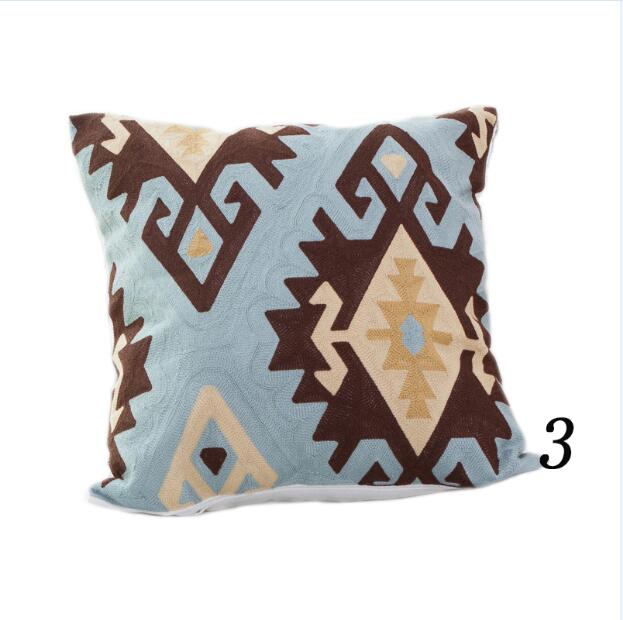 Kilim Pattern Cushion Cover Embroidery Throw Pillow Cover For Sofa - Provence Home Living Store