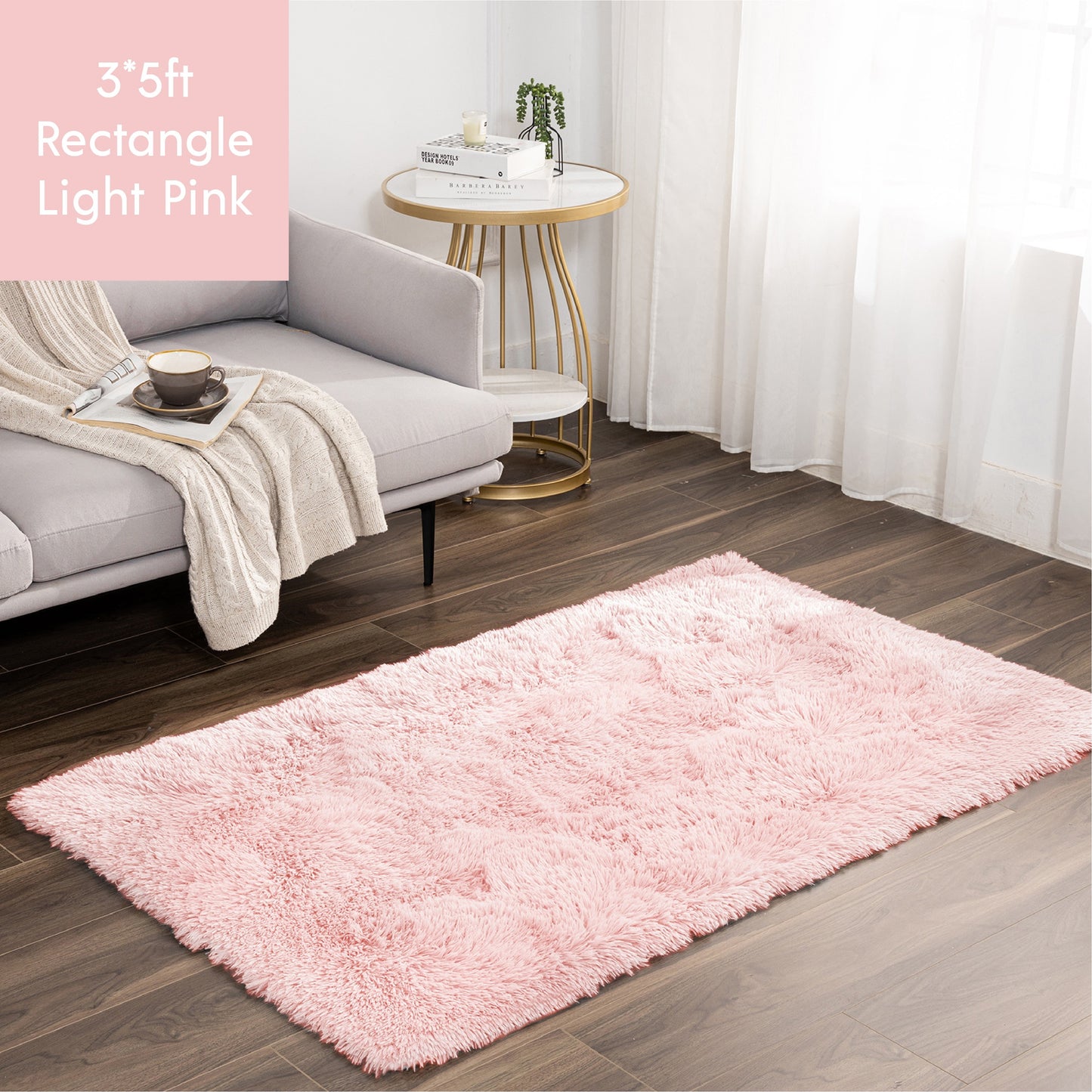 Ashler Area Rugs Ultra Soft Carpets Indoor, Fluffy Rugs for Bedroom Kids Room, Shaggy Washable Nursery Floor Rugs for Home Decor - Provence Home Living Store