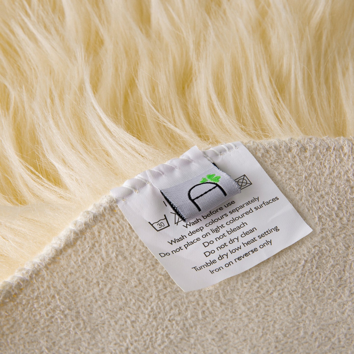 Ashler HOME DECO Ultra Soft Shaped Faux Sheepskin Fur Rug White Fluffy Area Rug Shag Rug Carpets for Bedroom Living Room - Provence Home Living Store