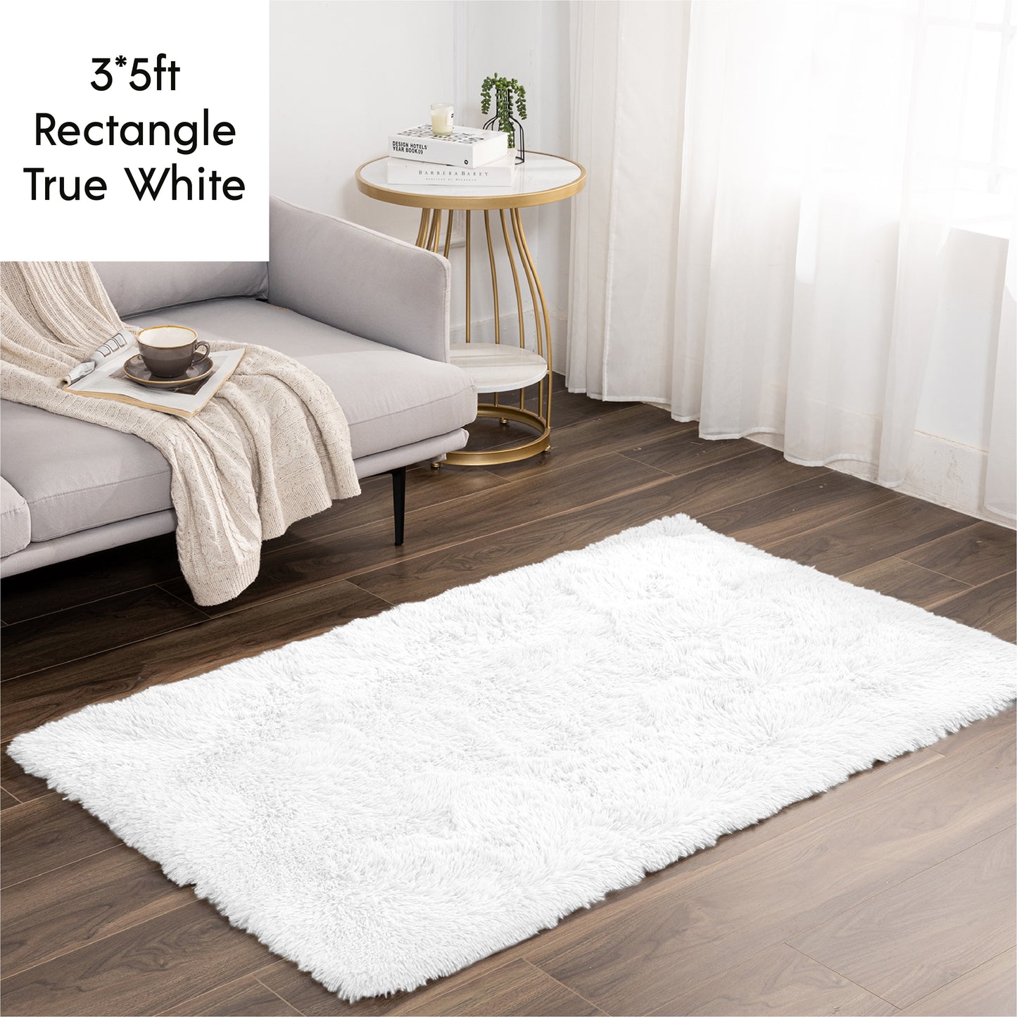 Ashler Area Rugs Ultra Soft Carpets Indoor, Fluffy Rugs for Bedroom Kids Room, Shaggy Washable Nursery Floor Rugs for Home Decor - Provence Home Living Store