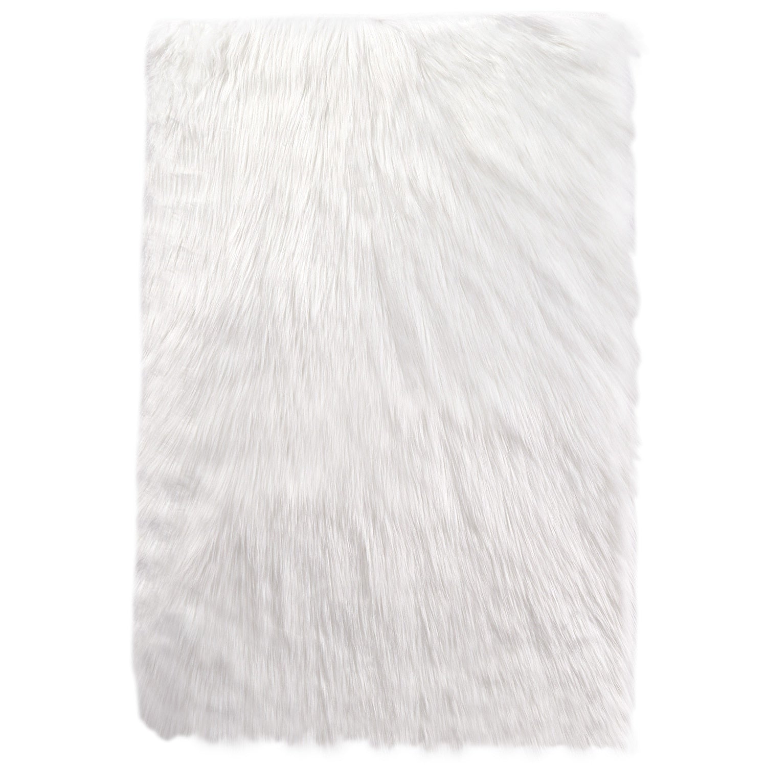 Ashler HOME DECO Ultra Soft Large Rectangle Faux Sheepskin Fur Rug White Fluffy Area Shag Rug Carpets for Bedroom Living Room - Provence Home Living Store