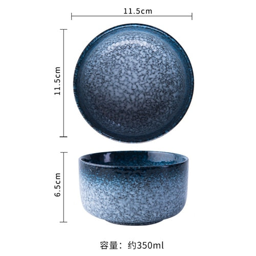 Creative Japanese rice bowl simple small ceramic bowl soup bowl home restaurant seasoning bowl breakfast bowl - Provence Home Living Store