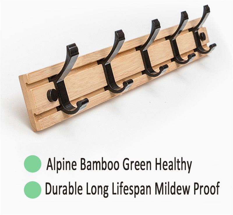 Nordic Fashion Style Bedroom Furniture Coat Rack Clothes Hanger Hooks Living Room Closet Bamboo Hat Racks Coat Hanger Wall Hook - Provence Home Living Store