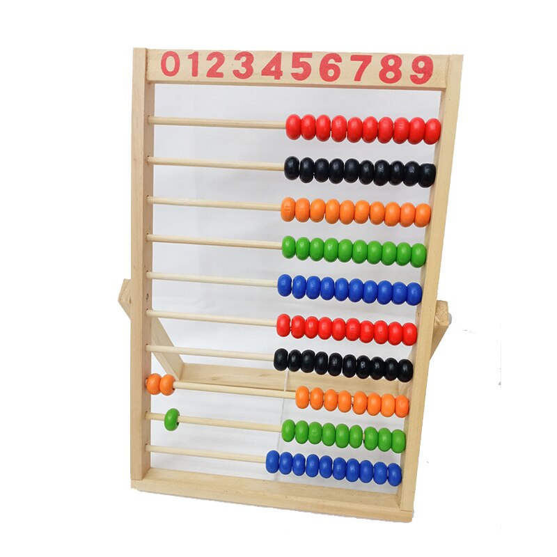 Wooden Abacus Children Early Math Learning Toy Numbers Counting Calculating Beads Abacus Montessori Educational Toy Kindergarten - Provence Home Living Store