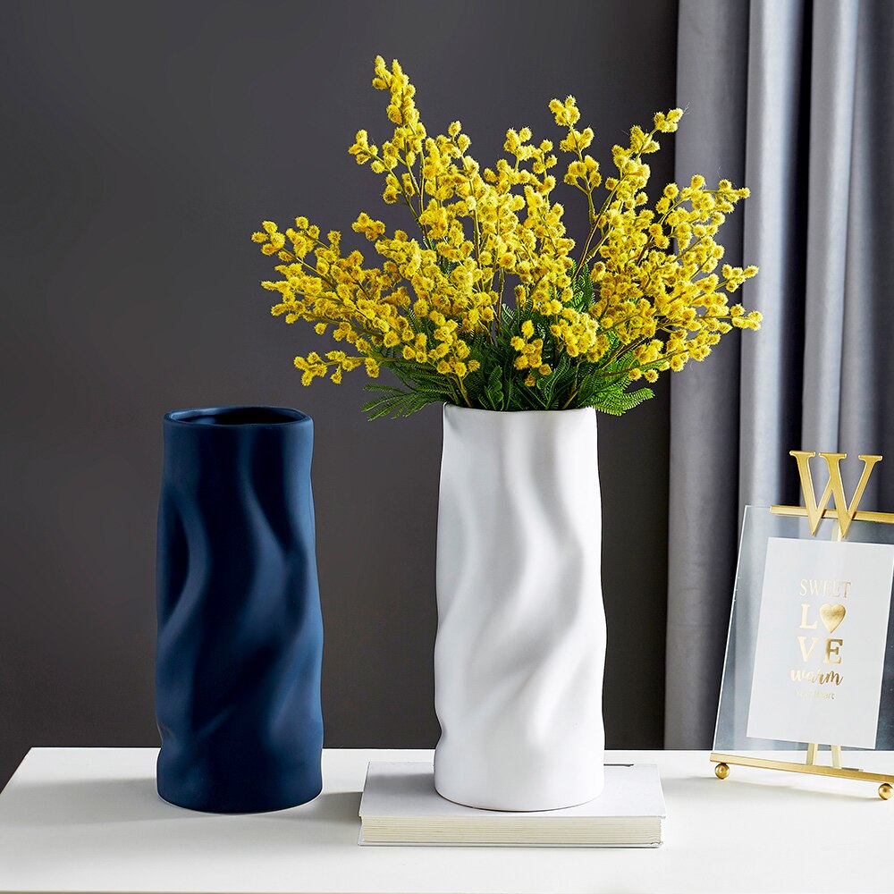 Ceramic Vase Nordic Decoration Home Vases for Flowers Living Room Decoration Flowers Vase for Flower Arrangement Gifts - Provence Home Living Store