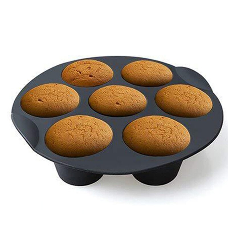 Air Fryer Silicone Cupcake Mold Non-Stick Muffin Cake Mould Baking Pan Tray Kitchen Bakeware For 3.5-5.8L Air Fryer Accessories - Provence Home Living Store