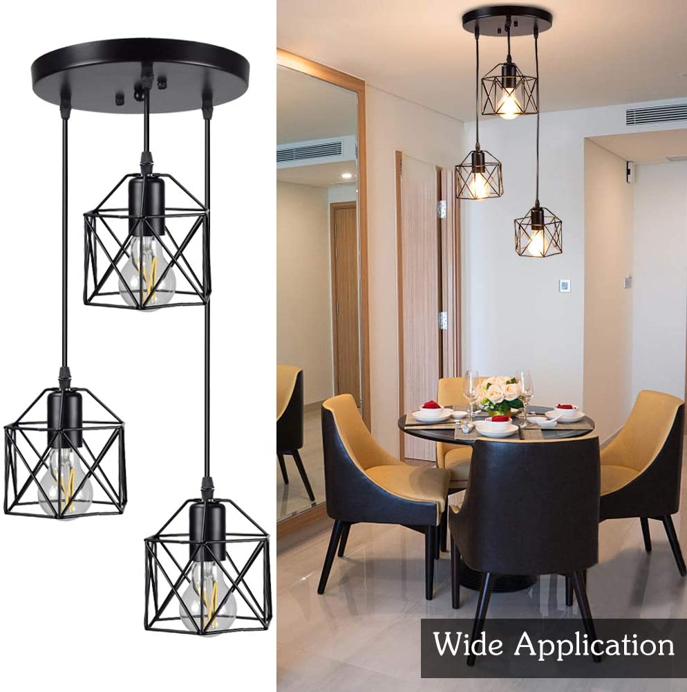 Modern Chandelier Lighting Kitchen Island Lamp Cafe Hanging Pendant Light Nordic Industrial Home Living Room Led Ceiling Lights - Provence Home Living Store