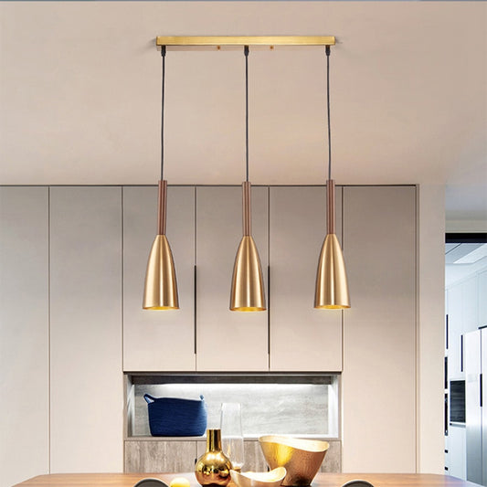 Gold Pendant light fixtures Nordic minimalist style lamps Dining Table Kitchen Island Hanging Lights Modern decor Room Lighting - Provence Home Living Store