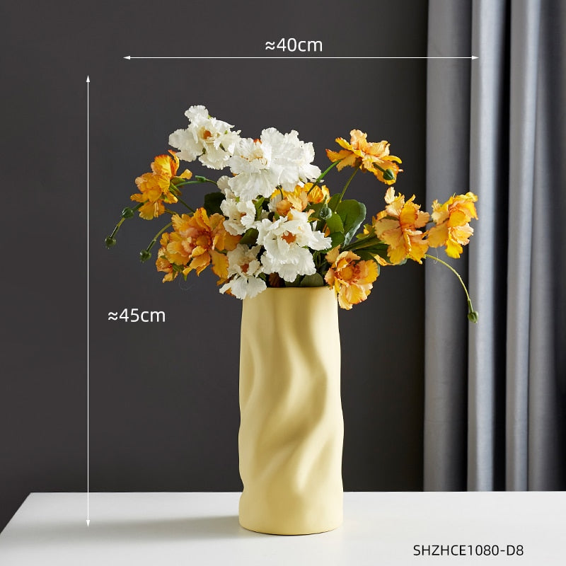 Ceramic Vase Nordic Decoration Home Vases for Flowers Living Room Decoration Flowers Vase for Flower Arrangement Gifts - Provence Home Living Store