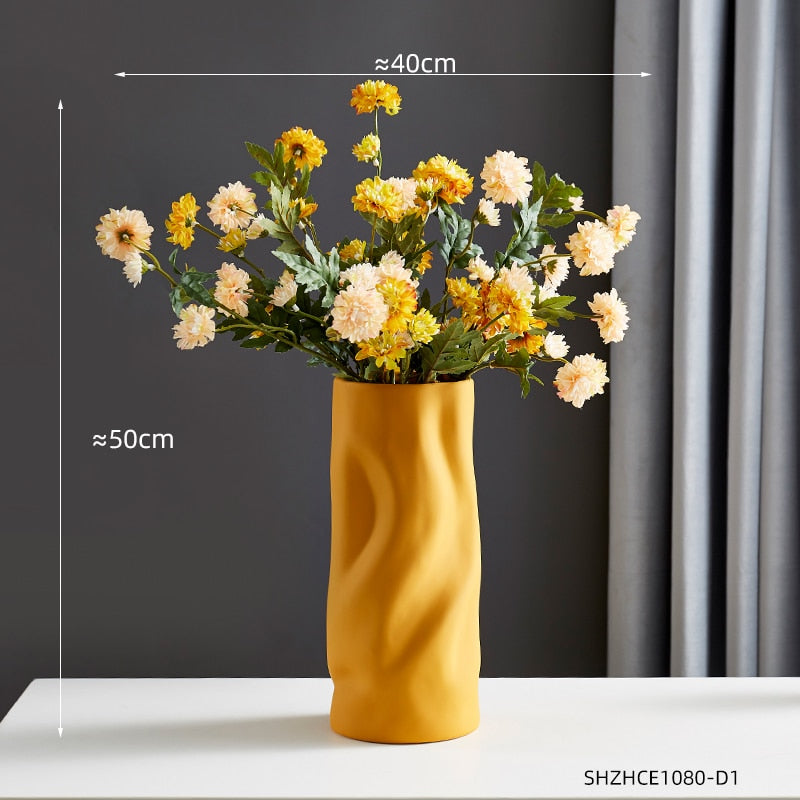 Ceramic Vase Nordic Decoration Home Vases for Flowers Living Room Decoration Flowers Vase for Flower Arrangement Gifts - Provence Home Living Store