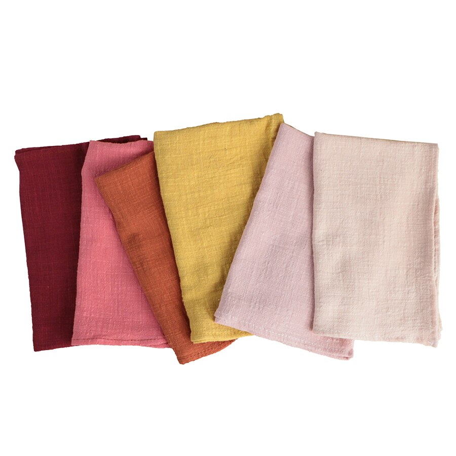 6pcs 40X40CM Retro Texture Cotton 100% Gauze Reusable Napkin,Customized Dinner Table Rustic Wedding Decor,Kitchen Place Mats - Provence Home Living Store