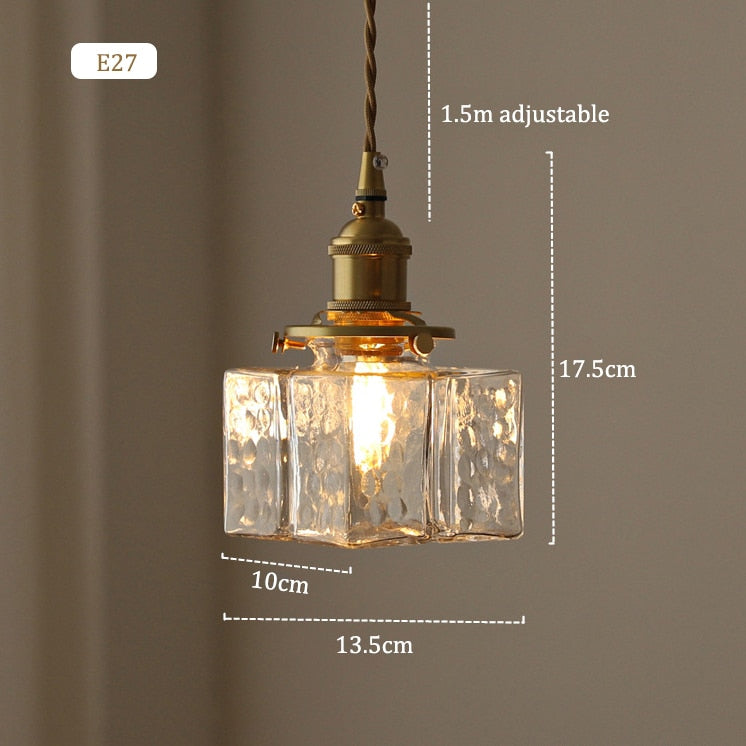 Retro Pendant Lights Glass Lamp Shades Pendant Lamps For Ceiling Dining Room Bedroom Bedside Dining Table Pendant Lighting - Provence Home Living Store