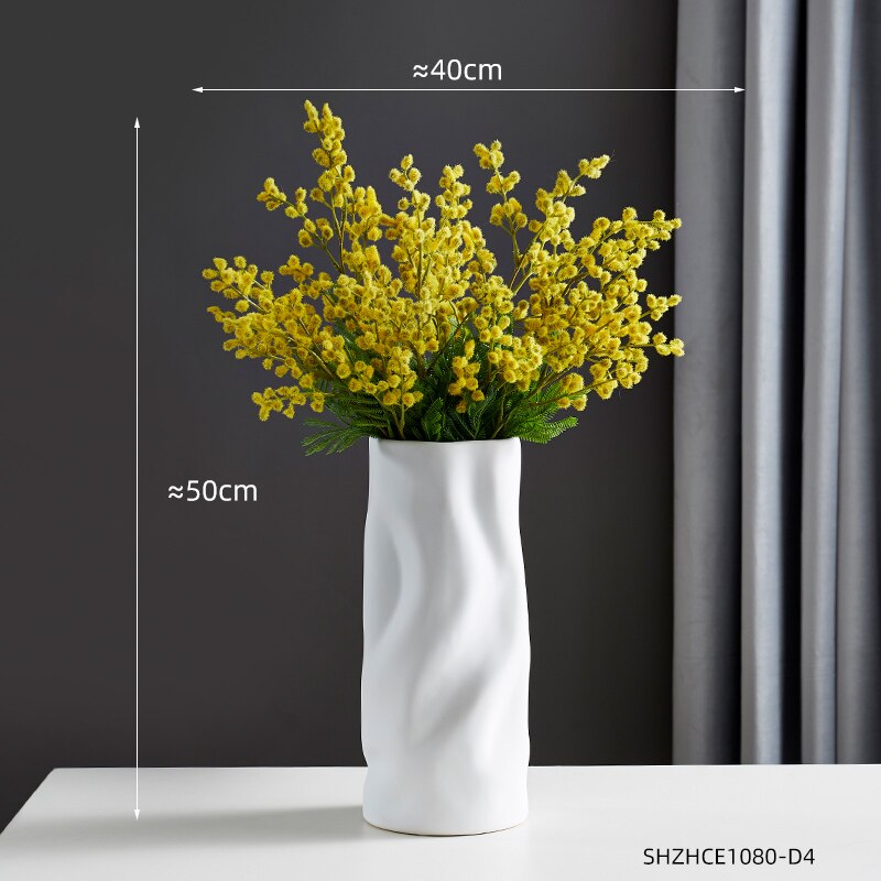 Ceramic Vase Nordic Decoration Home Vases for Flowers Living Room Decoration Flowers Vase for Flower Arrangement Gifts - Provence Home Living Store