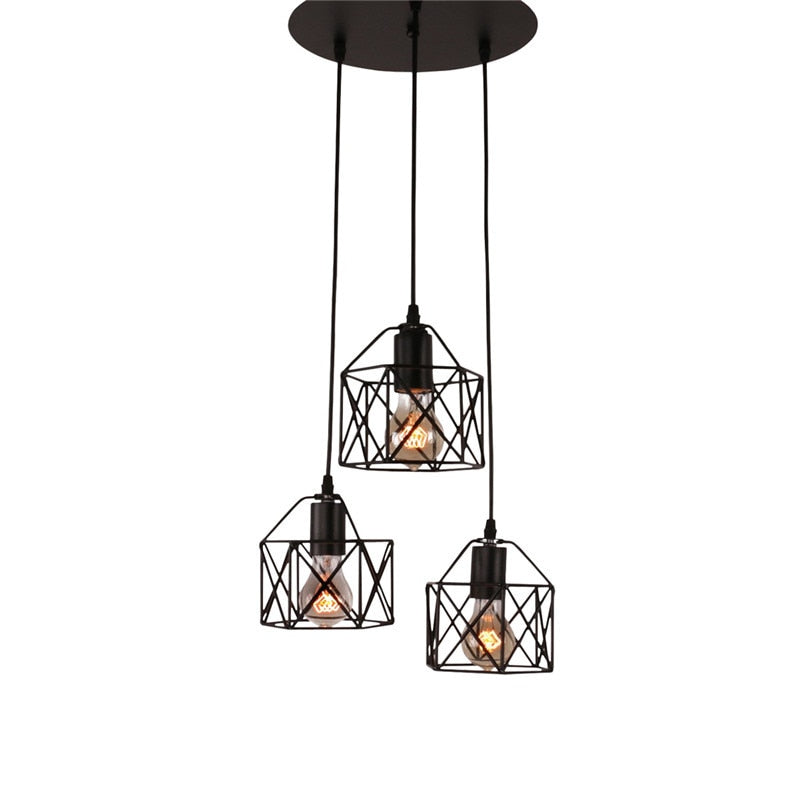 Modern Chandelier Lighting Kitchen Island Lamp Cafe Hanging Pendant Light Nordic Industrial Home Living Room Led Ceiling Lights - Provence Home Living Store