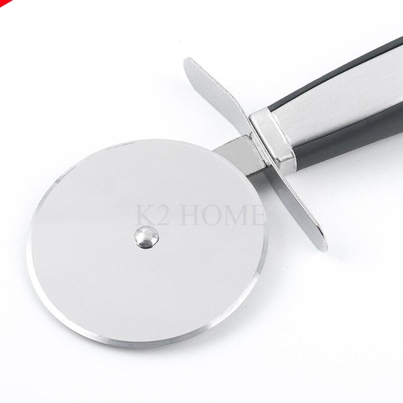 K2 HOME Pro Pizza Cutter Wheel Slices Stainless Steel Ultra Sharp Pizza Peel Kitchen Pizza Blade Heavy Duty Tool - Provence Home Living Store