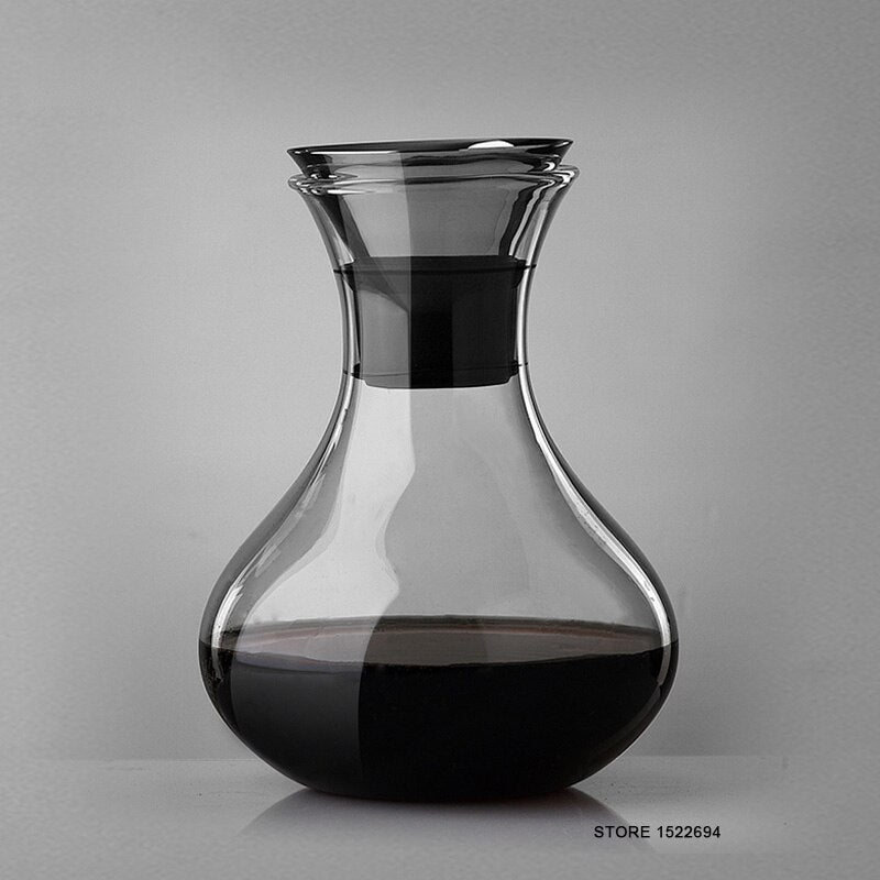 Premium Wine Decanter 1000ml Capacity Red Wine Carafe Reinforced Glass Vivid Wine Decanter 34 Ounces Winebreather Carafe - Provence Home Living Store