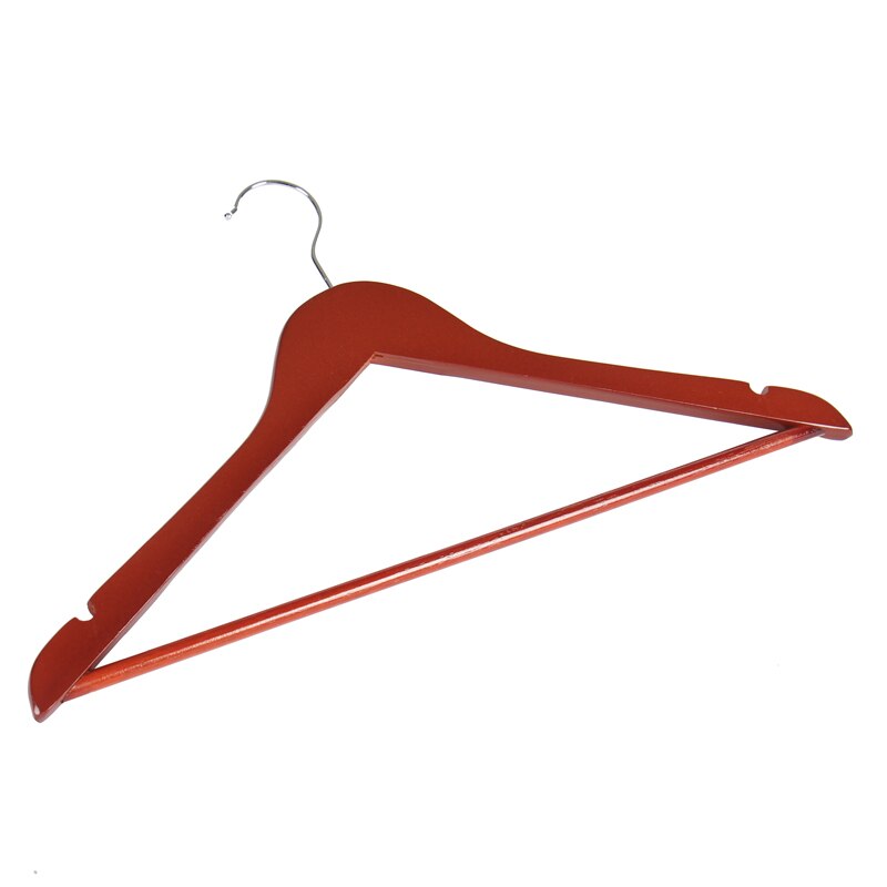 Fashion Hanger Solid Wooden Natural Finish Wide Shoulder Suit Hangers Wood Hanger for Heavy Coat Jacket Pant Hanger 6PCS Pack - Provence Home Living Store