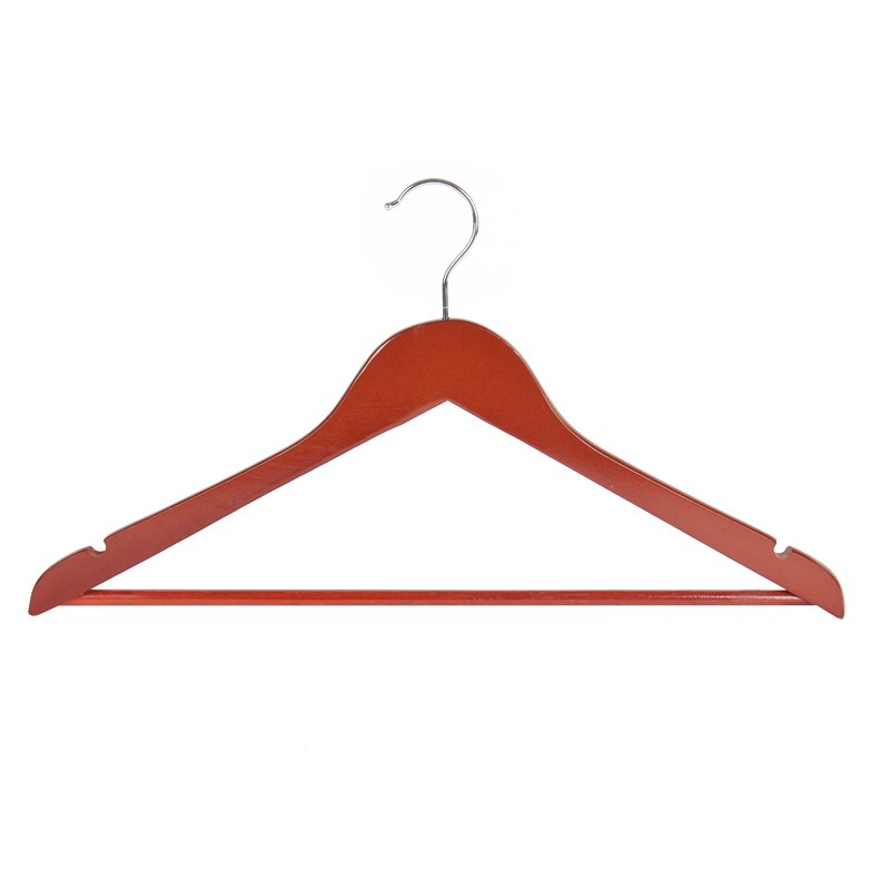 Fashion Hanger Solid Wooden Natural Finish Wide Shoulder Suit Hangers Wood Hanger for Heavy Coat Jacket Pant Hanger 6PCS Pack - Provence Home Living Store